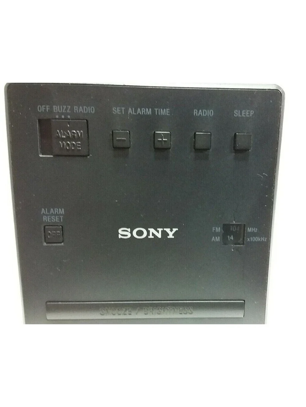 Sony ICF-C1 Digital Alarm Clock Radio AM FM LED Display Compact Bedside Black